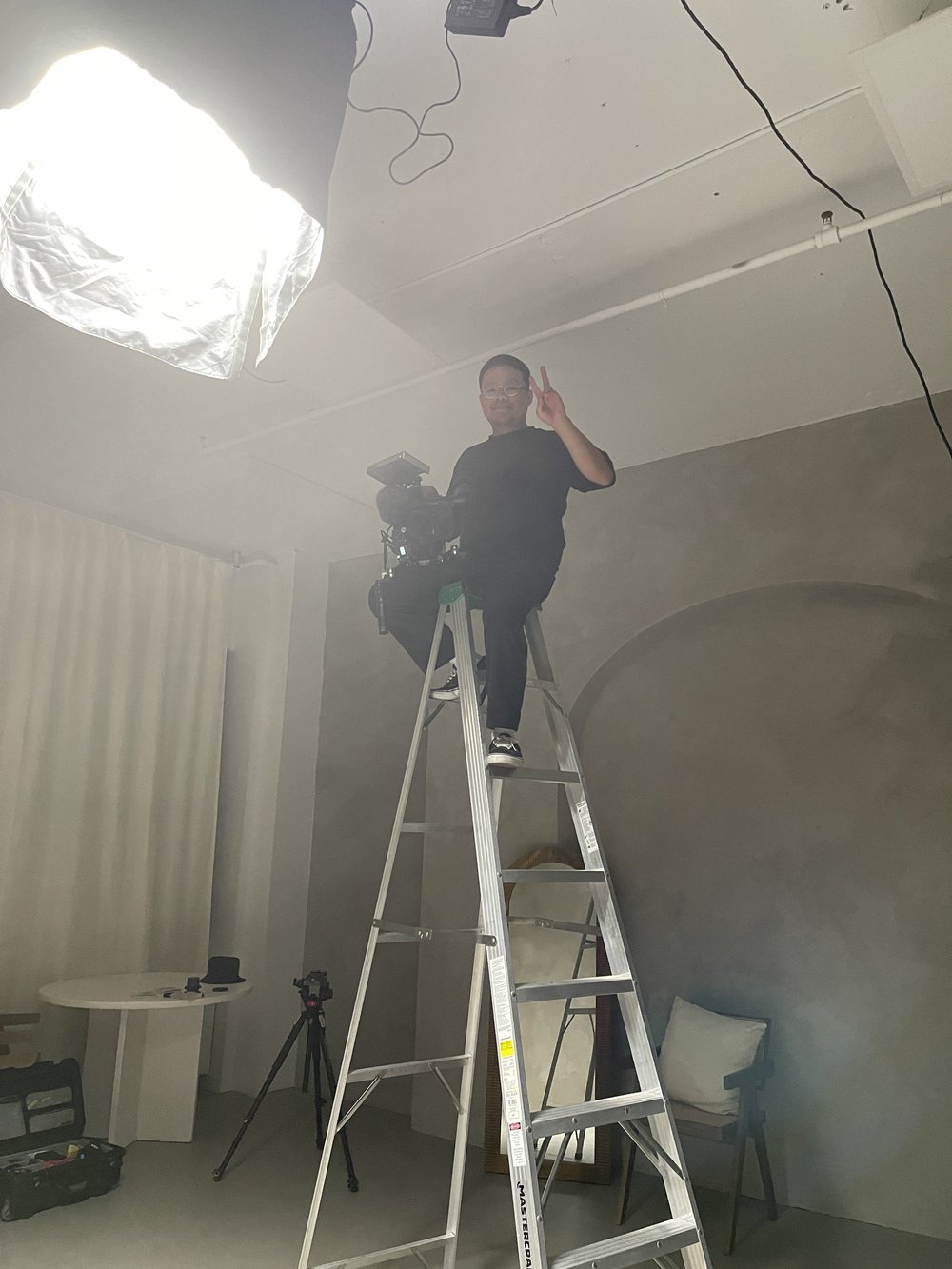 Sur le plateau à Archetype Studio