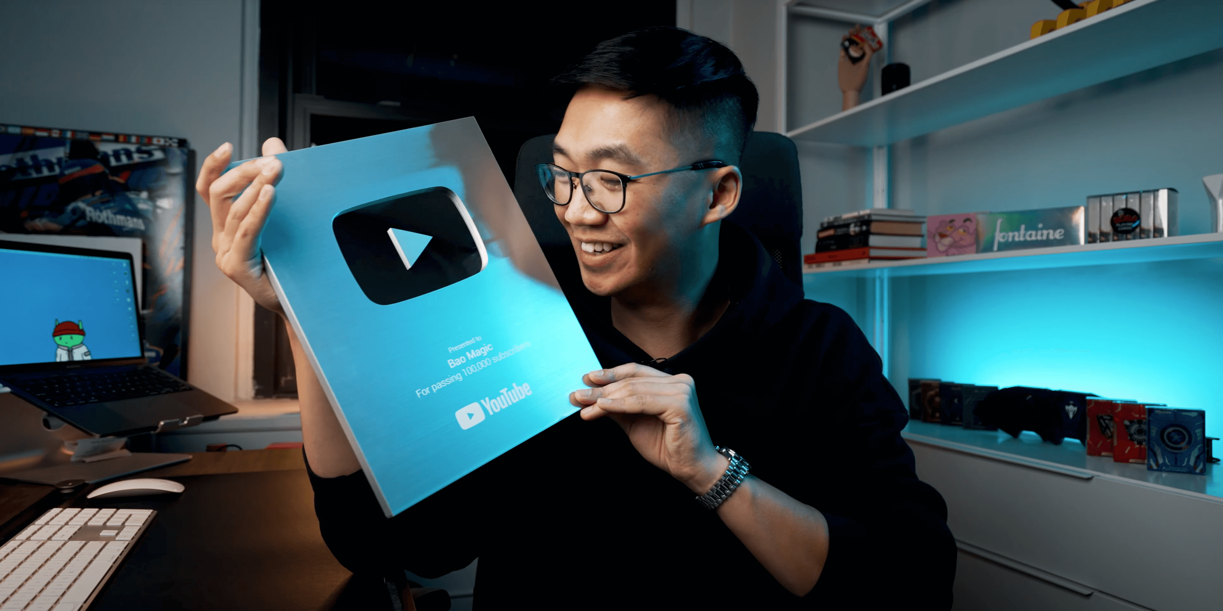 Plaque jalon YouTube de Bao Magic